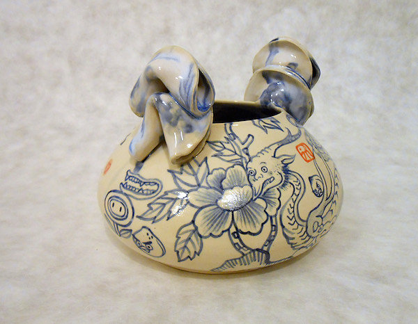 Fortune Cookie Love Dragon Face Jug 